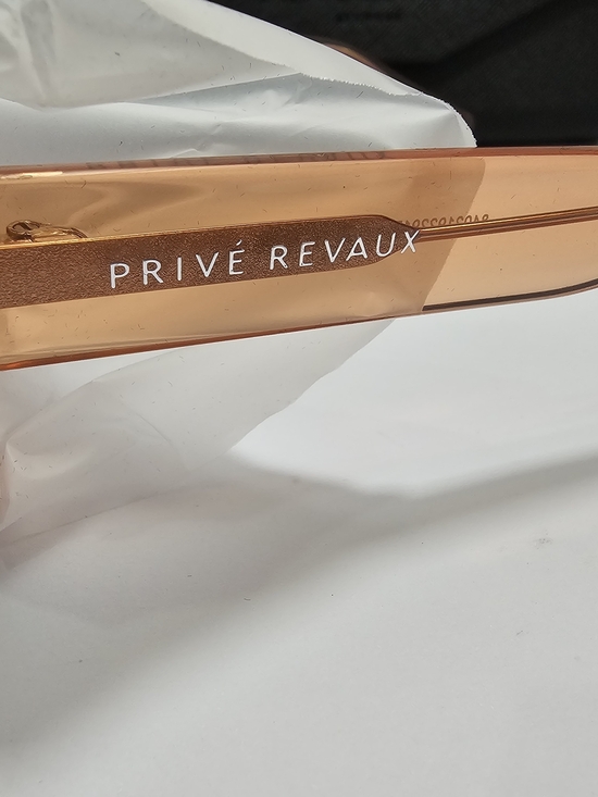 PRIVE REVAUX Port Miami Light Pink Square Sunglasses Polarized UV400 NWT main image 4